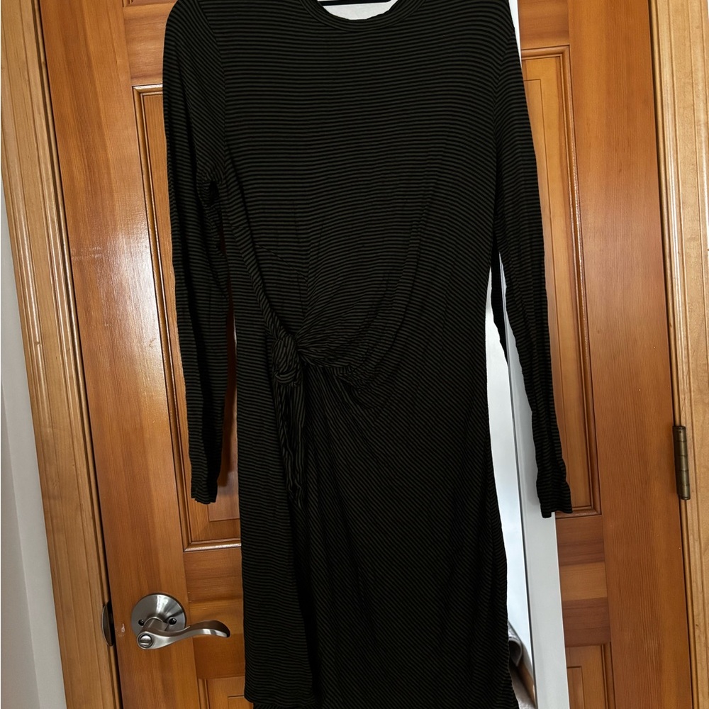 Black Striped Dress
